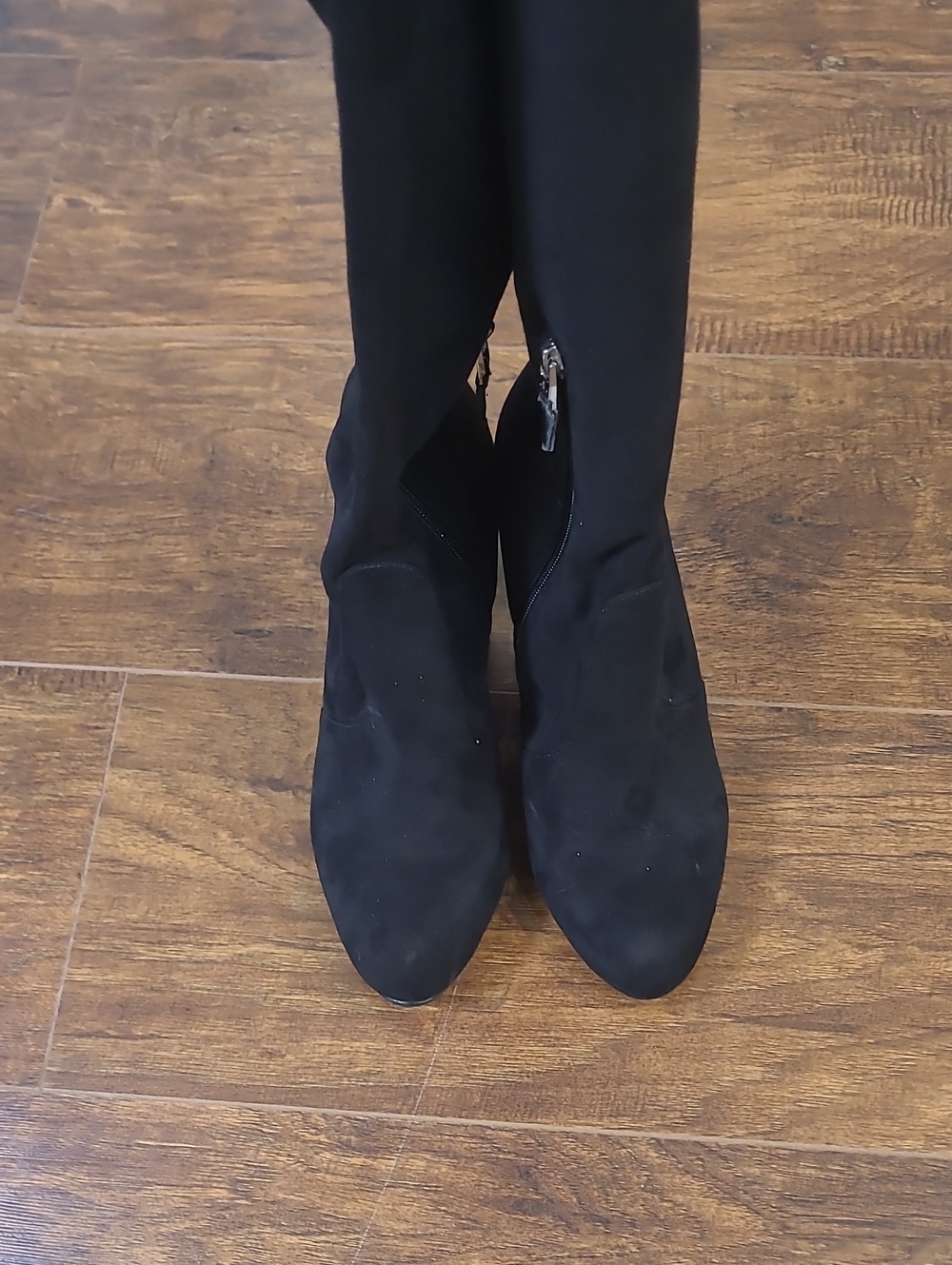 Sam Edelman 'Kent' Over the Knee Boot Black Suede Size 8.5 - Picture 8 of 9